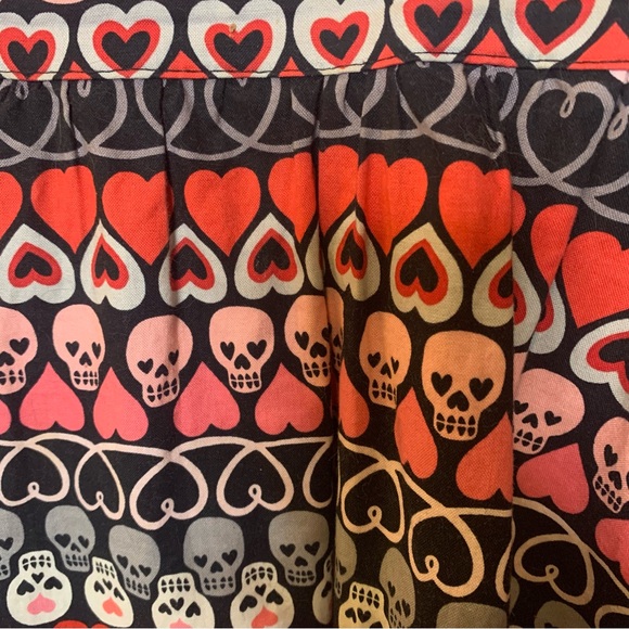 Folter | Retrolicious A-line Skull and Heart 100% cotton dress - Picture 4 of 6